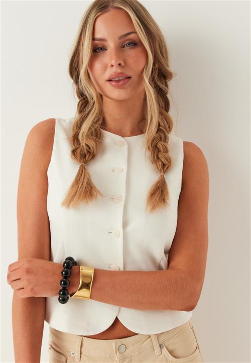 ONLY Onlgoa S/L LINEN BL WAISTCOAT