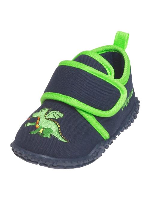 PLAYSHOES Hjemmesko 'Drache'  marin / lemon / neongrøn / mørkeorange