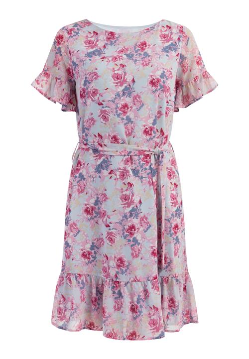 Usha Sommerkjole  beige / dueblå / pink / rosé