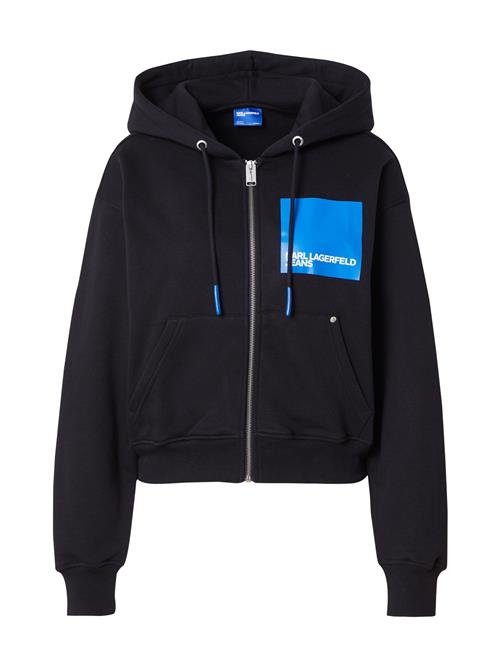 KARL LAGERFELD JEANS Sweatjakke  blå / sort / hvid