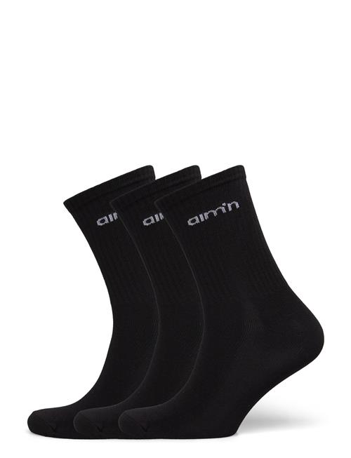 aim´n | Black Aim'n Logo Socks 3-Pack | 36-38