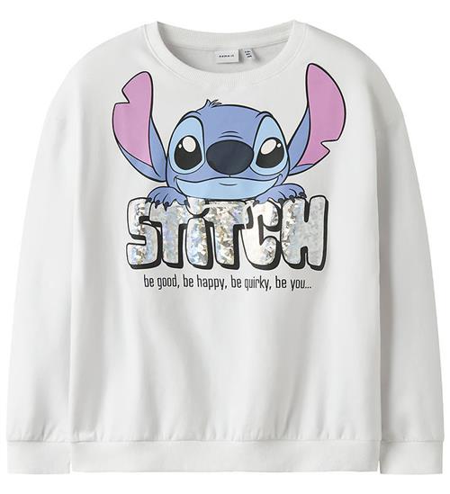 Name It Sweatshirt - NkfFordi - Stitch - Hvid