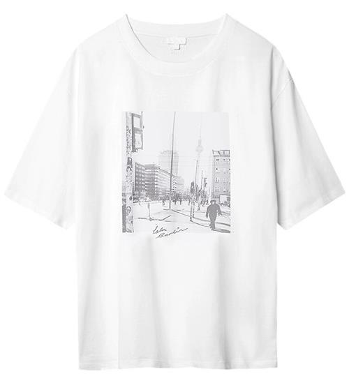Lala Berlin T-shirt - Berlin - Photo Print Hvid