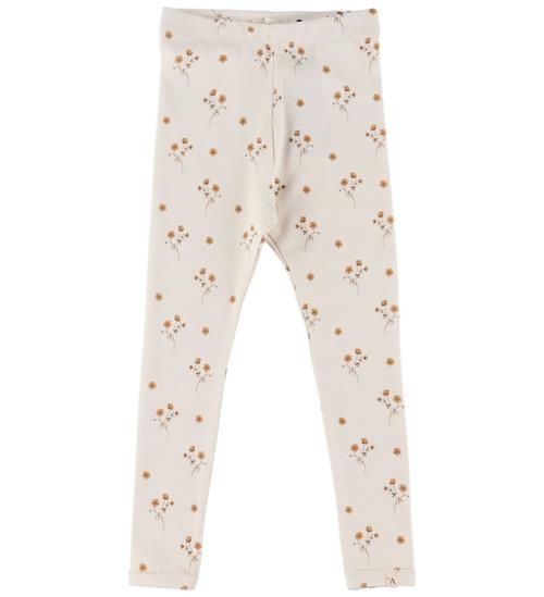 Lil' Atelier Leggings - Blonder - NmfLayo - Coconut Milk/Flower
