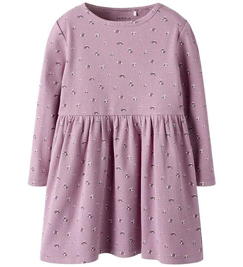 Name It Kjole -Rib - NmfPolinnes - Mauve Orchid
