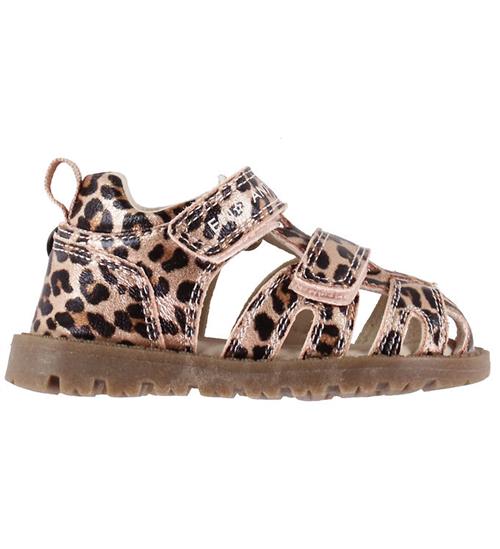 En Fant Sandaler - Sepia Rose m. Leopard