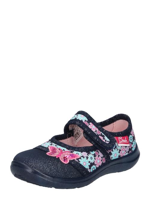 BECK Hjemmesko 'Beauty'  lyseblå / mørkeblå / pink