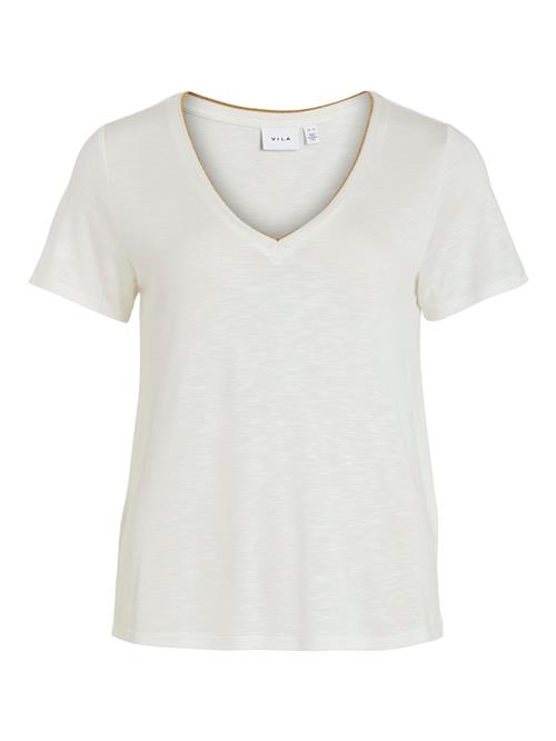 VILA Shirts 'VINoel'  gylden gul / hvid