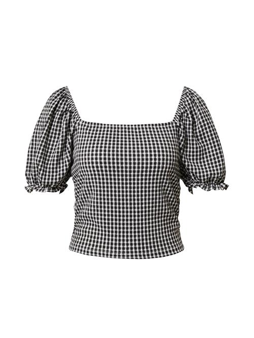 EDITED Bluse 'Floretta'  sort / hvid