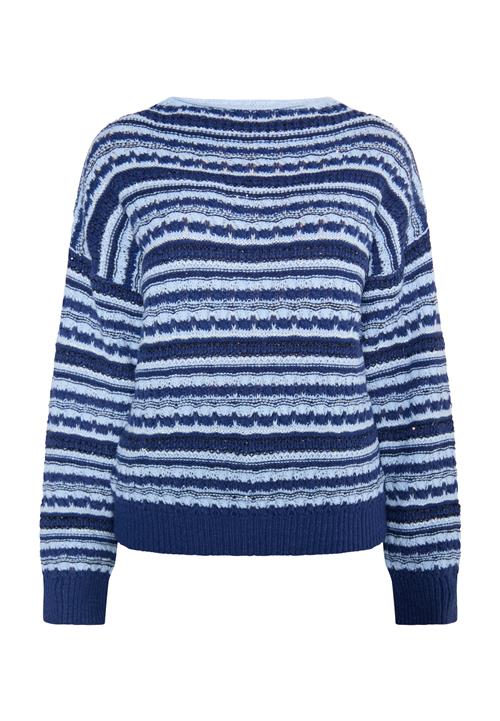 IZIA Pullover  blå / hvid