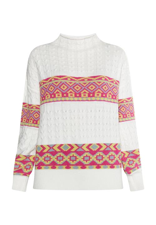 IZIA Pullover  lyseblå / gul / pink / hvid