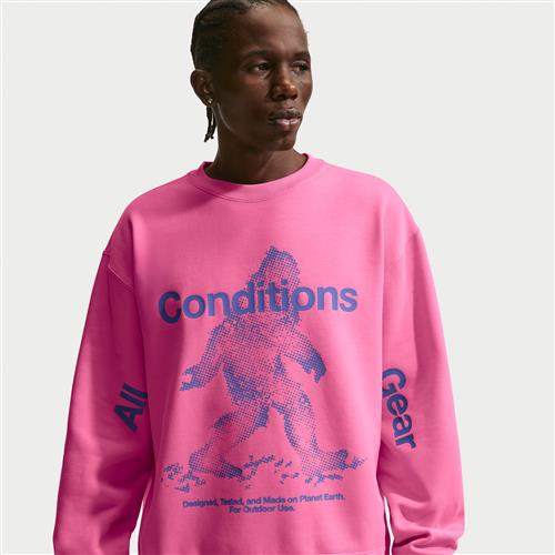 Nike ACG "Tuff Fleece" Therma-FIT Pullover-sweatshirt med rund hals til mænd - Pink