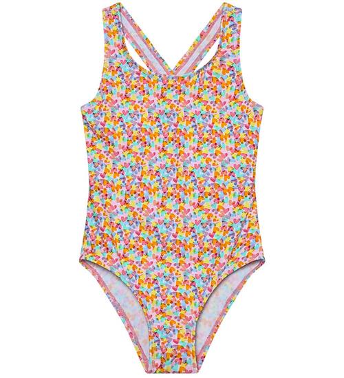 Color Kids Badedragt - AOP - Cabbage