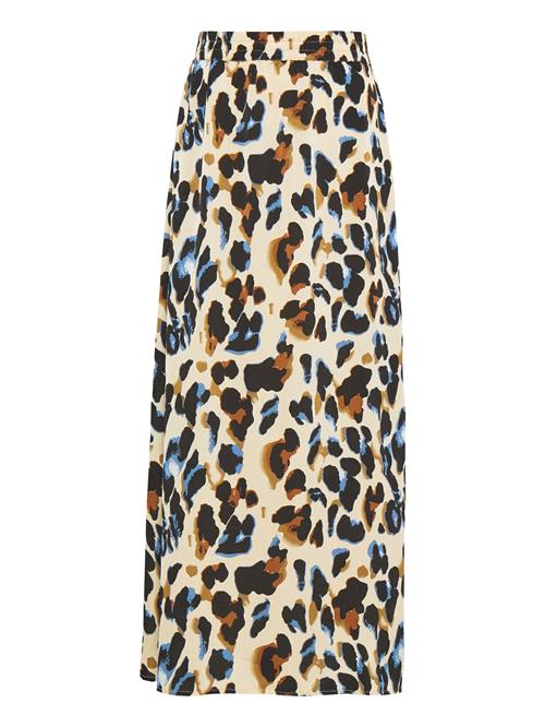 VILA Nederdel 'VIDRESSI'  azur / karamel / cappuccino / sort