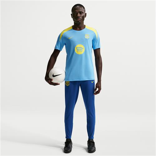 Maskinstrikkede FC Barcelona Strike SE Nike Dri-FIT-fodboldbukser til mænd - blå