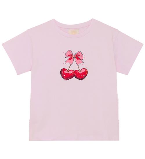 Creamie T-shirt - Rose Pink m. Kirsebær
