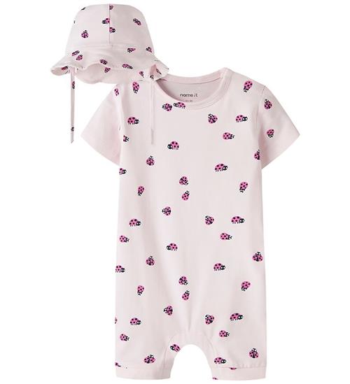 Name It Sæt - Sommerdragt/Solhat - NbfVandora - Cradle Pink/Lady