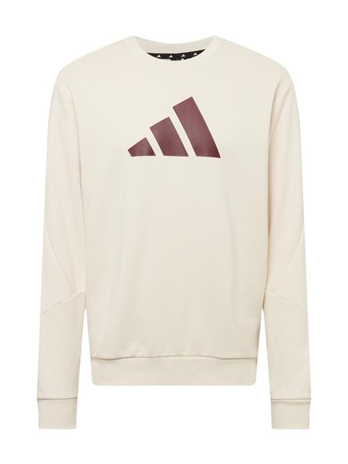 ADIDAS PERFORMANCE Sportsweatshirt 'Future Icons'  beige / vinrød