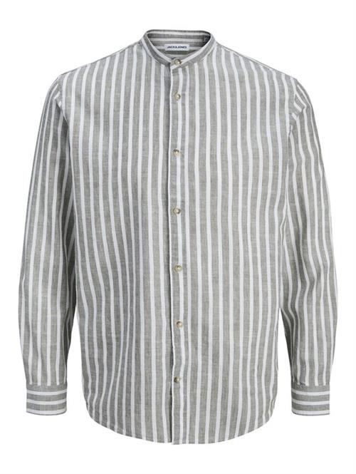 JJESUMMER LINEN BLEND BAND SHIRT L/