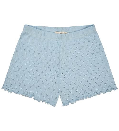 Copenhagen Colors Shorts - Pointelle Heart - Dusty Blue