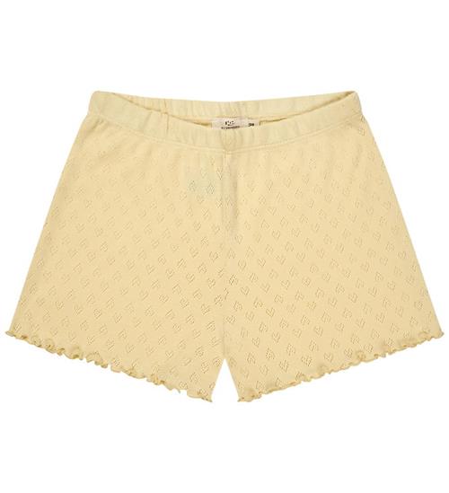 Copenhagen Colors Shorts - Pointelle Heart - Pale Yellow