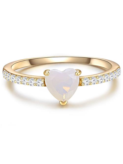 Glanzstücke München Ring  guld / transparent / hvid