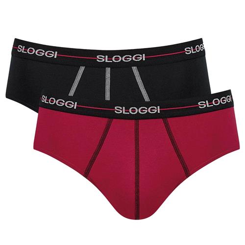 SLOGGI Slip  rød / sort / hvid