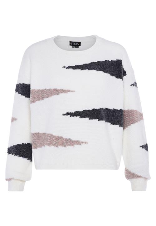 FENIA Pullover  gammelrosa / sort / hvid