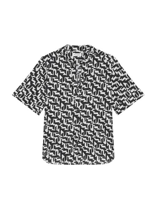 Marc O'Polo Bluse  sort / hvid