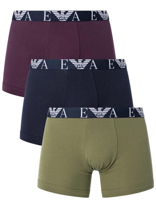 Emporio Armani Boksershorts  oliven / vinrød / sort / hvid