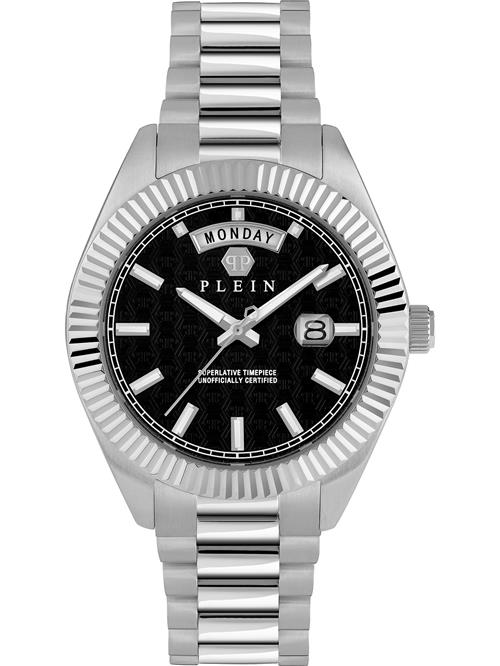 Philipp Plein Analogt ur  sort / sølv