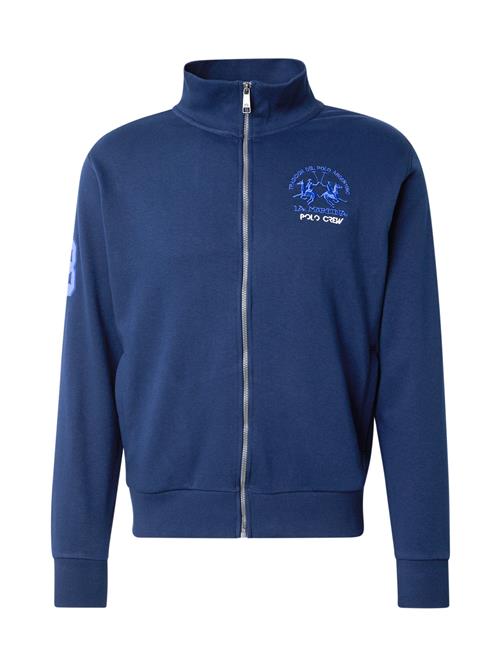 La Martina Sportssweatjakke  blå / marin / hvid