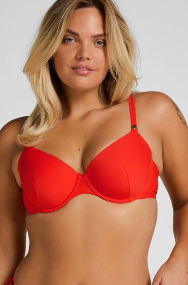 Hunkemöller Luksus Bøjle Bikini Top med Polstring Rød