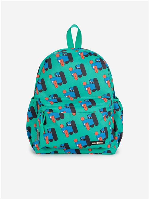 Bobo Choses Doggy Mate All Over Skoletaske Green  Green One Size  Grøn  One Size  mand