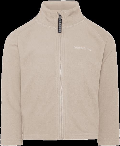 Didriksons Monte Kids 10 Jumper Med Fuld Lynlås Beach Beige  Beach beige-130 cm  Beige  130 cm  unisex