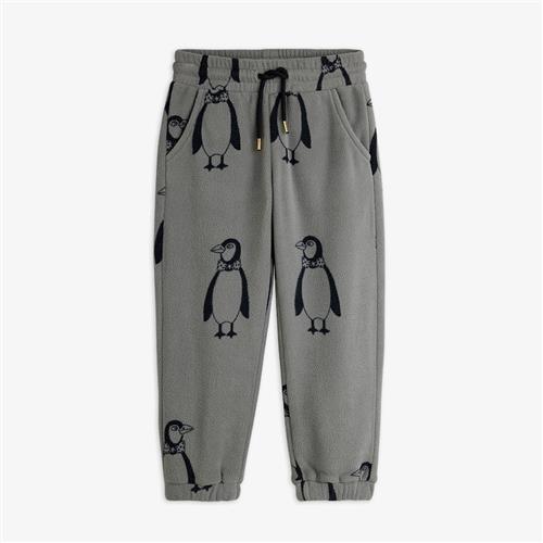 Mini Rodini Penguin Fleece-bukser Grey  Grey 92/98 cm  Grå  92/98 cm  mand