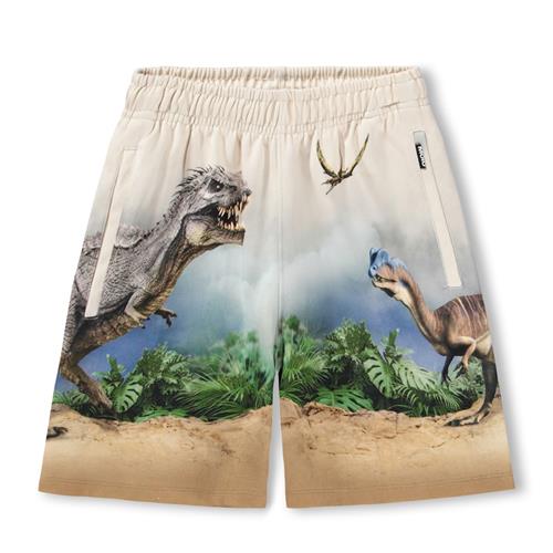 Molo GOTS Amil Sweat Shorts Hot Spring Dinos  Hot Spring Dinos 140 cm  Creme  140 cm  mand