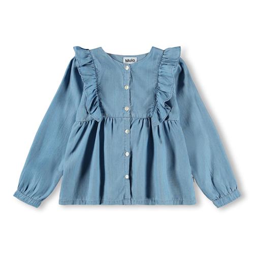Molo Rashida Skjorte Washed  Washed 98/104 cm  Blå  98/104 cm  kvinde