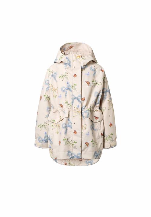 Molo Hennah Shell-frakke Floral Bows  Floral Bows 122 cm  Hvid  122 cm  kvinde