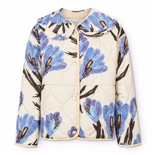 Molo Hailey Quiltet Jakke Painted Crocus  Painted Crocus 116 cm  Creme  116 cm  kvinde