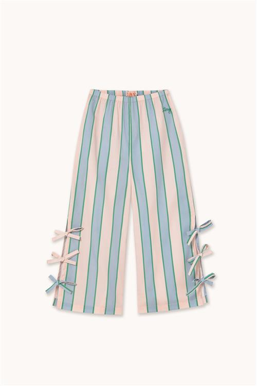Tinycottons Retro Stripes Bukser Med Sløjfer Pastel Pink  Pastel Pink 8 Y  Lyserød  8 år  kvinde
