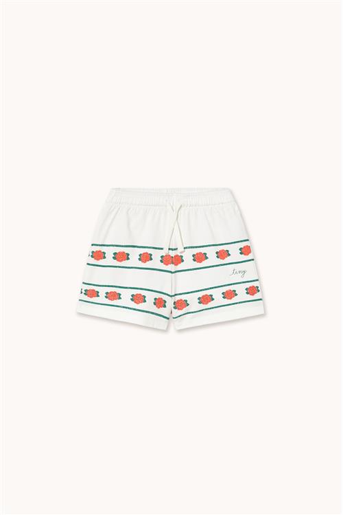 Tinycottons Roses Shorts Off-white  Off-White 8 Y  Hvid  8 år  kvinde