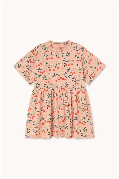 Tinycottons Cherry Trees Kjole Wild Rose  Wild Rose 3 Y  Lyserød  3 år  kvinde