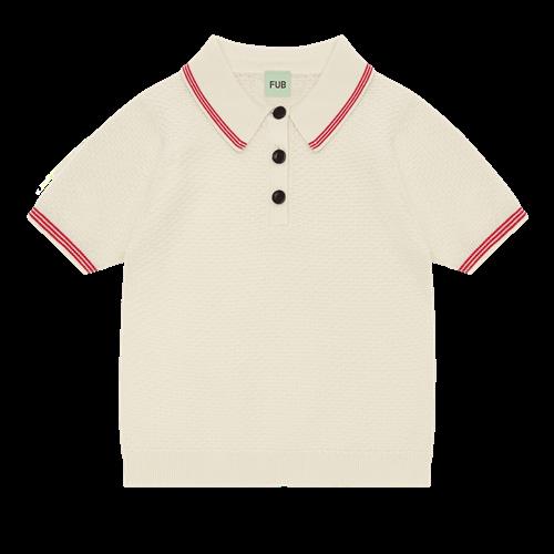 FUB Pique Polo Ecru  Ecru-90 cm  Creme  90 cm  unisex