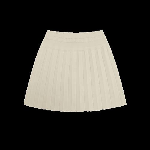 FUB Plisseret Nederdel Ecru  Ecru-110 cm  Creme  110 cm  kvinde