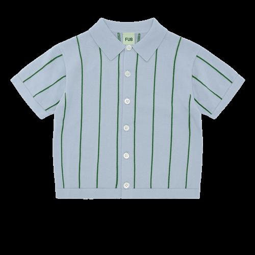 FUB Skjorte Pale Blue/pine  Pale Blue/Pine-90 cm  Blå  90 cm  kvinde