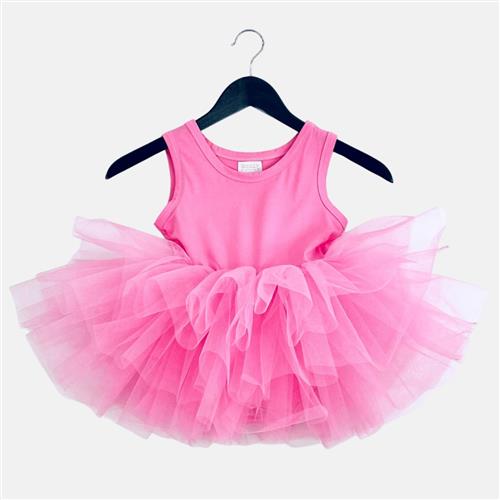 DOLLY by Le Petit Tom Pink Please! Tutu-kjole Aurora Bubblegum Pink  Aurora Bubblegum Pink-6-8 Y  Lyserød  6-8 år  kvinde