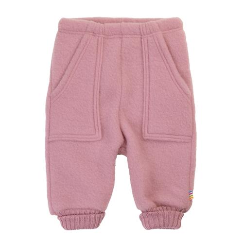 Joha Baggy Bukser I Uld Old Rose  Old Rose-100 cm Wool Lyserød  100 cm  kvinde