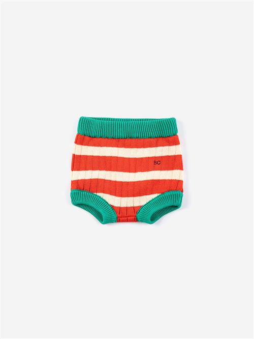 Bobo Choses Striped Culotte Red  Red 6 months  Rød  6 måneder  unisex