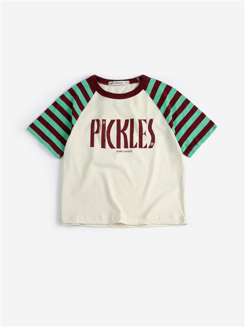 Bobo Choses Spicy Pickles Raglan T-shirt Offwhite  Offwhite 4-5 Y  Hvid  4-5 år  mand